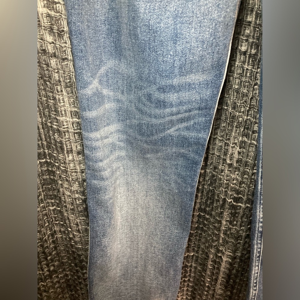 Women's Blue Distressed Mom Jeans - Picture 11 of 16